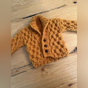 Hand Knit Heirloom Sweater 6-18months
